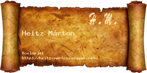 Heitz Márton névjegykártya